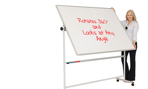 A range of white boards on wheels – ideal if you need a portable writing board that is easy to move.